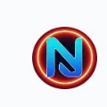 Logo del encabezado: N con aro rojo tipo neón